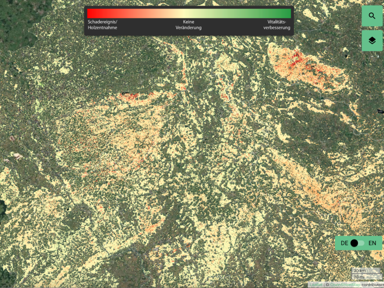 Waldmonitor der Naturwald Akademie Lübeck, Waldvitalität 2016-2020