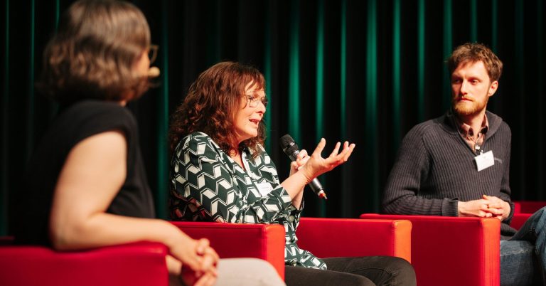 1. Wald-Allianz Tagung, Podiumsdiskussion mit Forstamtsleiterin Monika Runkel und Revierförster im Stadtwald Lübeck Jonas Gardlo, 28.04.2026